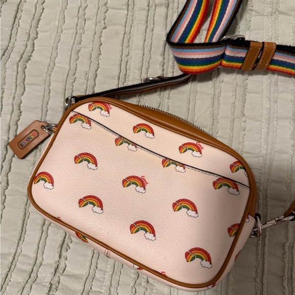Coach Mini Jamie Camera Rainbow Print Pride Bag - Picture 2 of 3